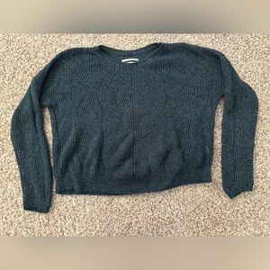 Anthropologie Blue-Green Crew Neck Sweater
